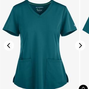 HH Works by Healing Hands Monica Women's 4-Pocket STRETCH V-Neck Scrub Top
